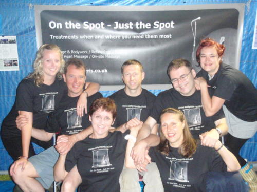 Back in the old days - the team backstage at John Peel